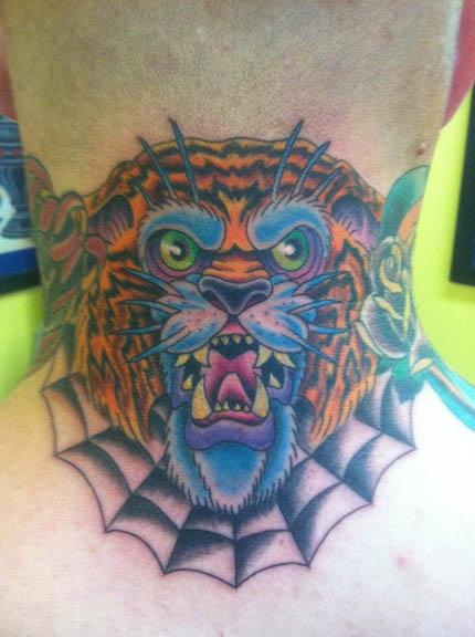 Scott Richardson - Traditional Tiger Tattoo
